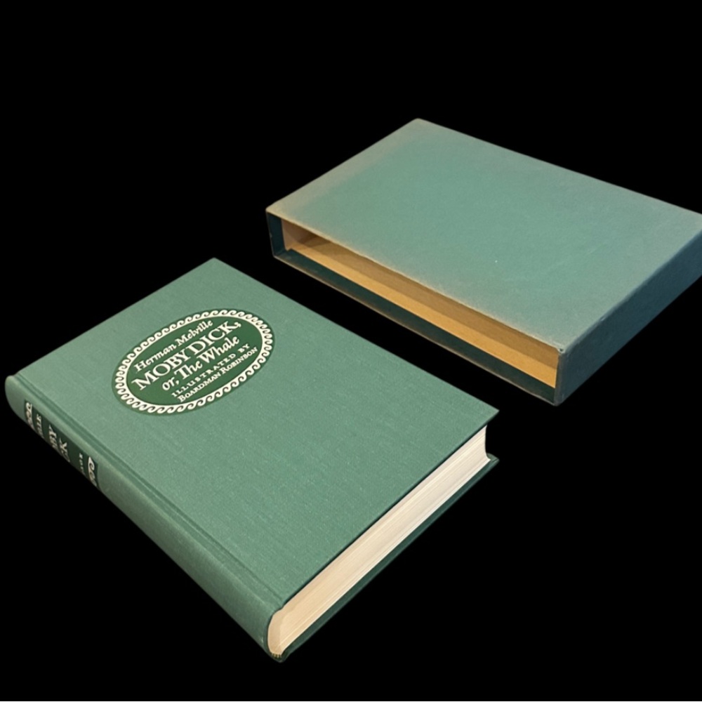 1943 Limited Editions Club Moby Dick Hardcover Book W Slipcover Vintage VTG